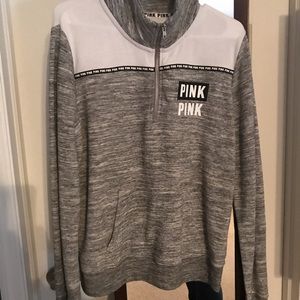 PINK half zip sweatshirt